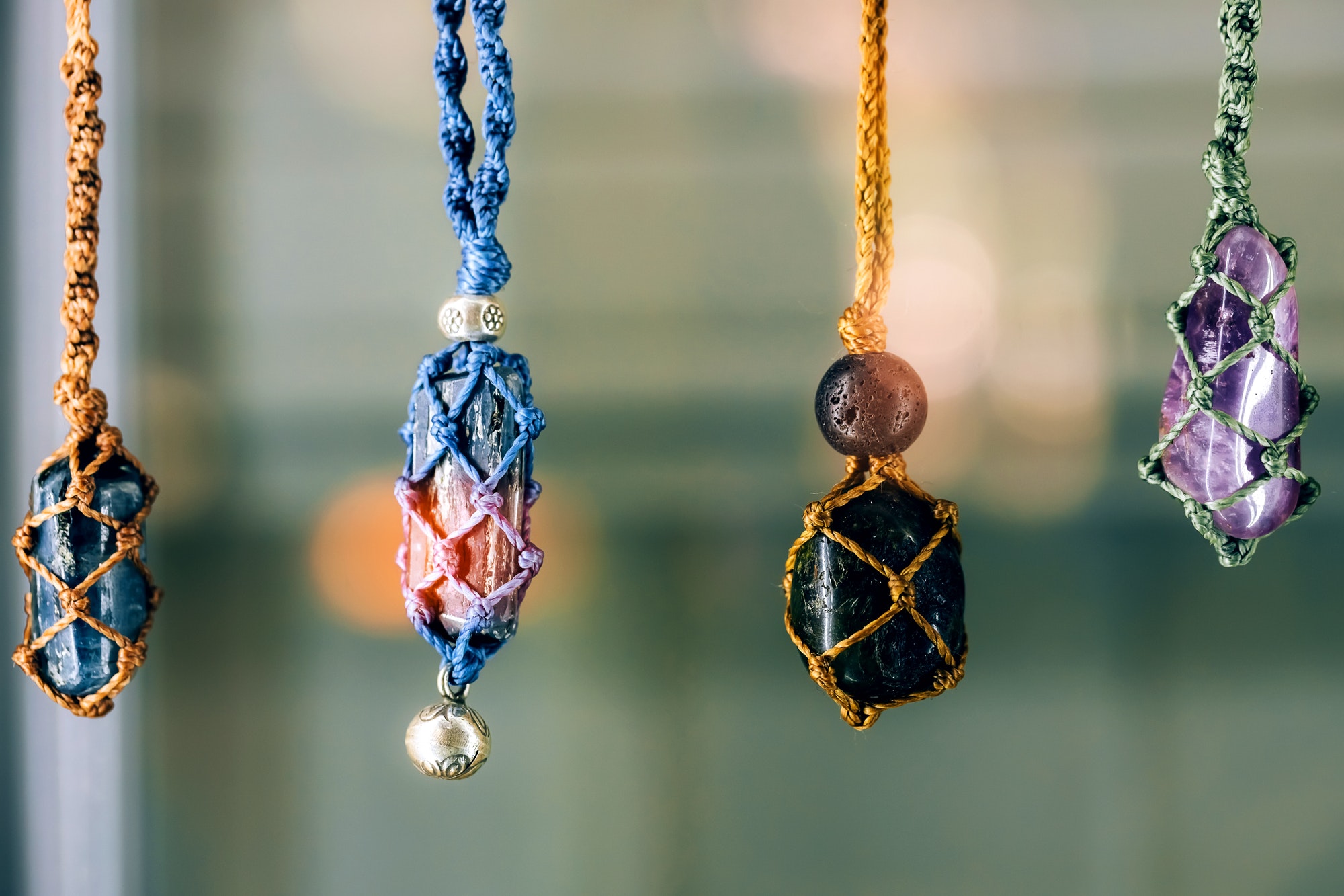 Germ stones handmade necklaces